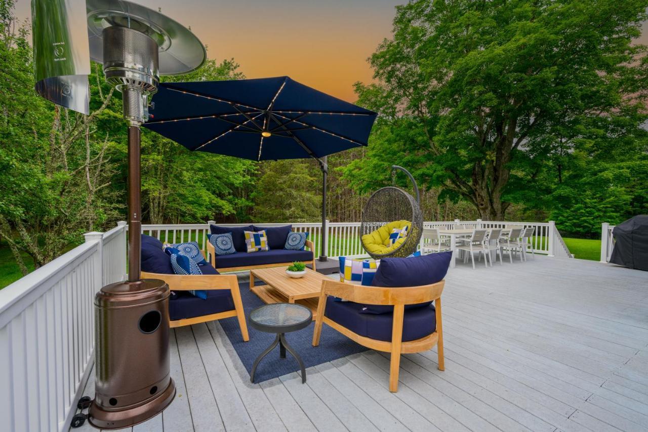Mountain Blue Vista - Luxury Retreat Near Ski Resorts With Pond, Firepit And Hot Tub Windham Exterior foto